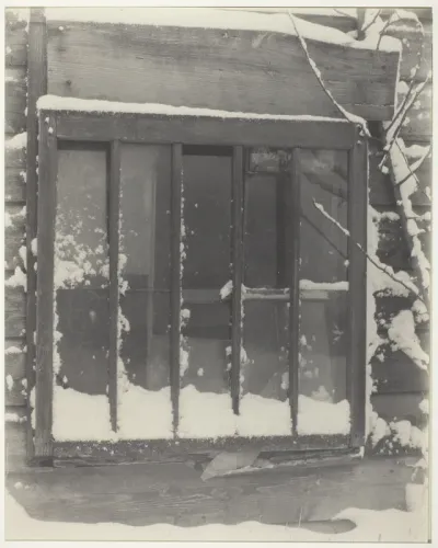 Window: Wood, Glass, Snow