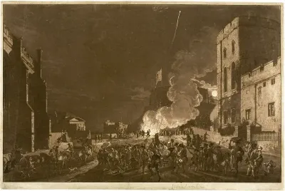 Windsor Castle from the Lower Court on the Fifth of November—Fireworks