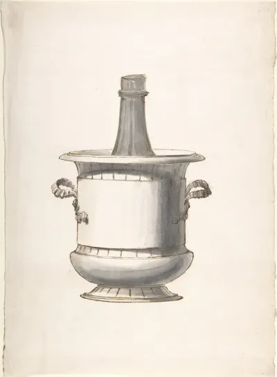 Wine Cooler with Bottle