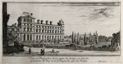 Wing of the Louvre with the royal apartments overlooking the gardens