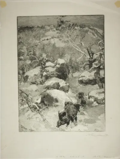 Winter: Cuvier-Châtillon Cliff