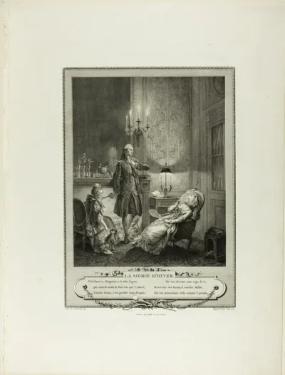 Winter Evening, from Monument du Costume Physique et Moral de la fin du Dix-huitième siècle