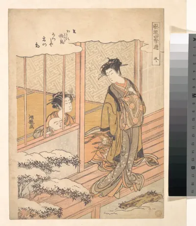 Winter (Fuyu), from the series Fashionable Amusements of the Four Seasons (Fūryū shiki no asobi)