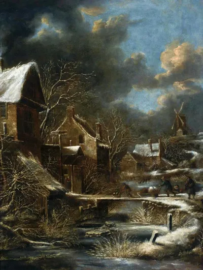 Winter landscape.