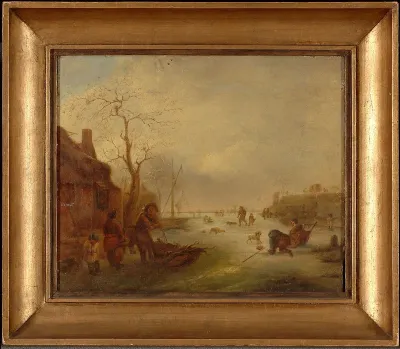 Winter Landscape, copy after Isaac van Ostade