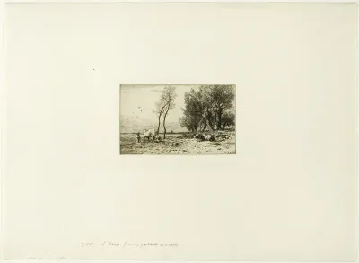 Winter Landscape with Shepherdess