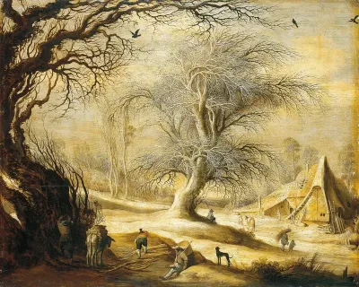 Winter Landscape with Woodcutters