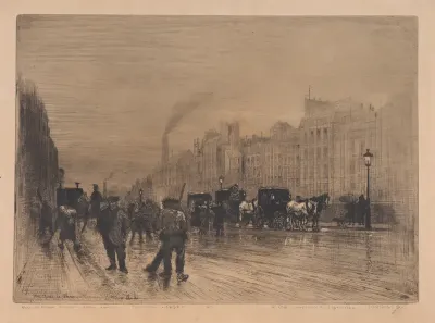 Winter Morning on the Quay, Paris
