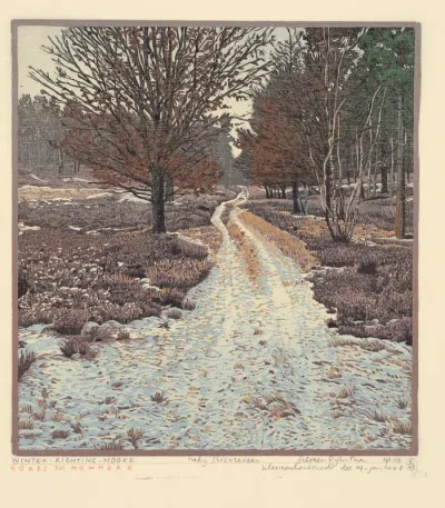Winter richting noord nabij Slichteveen