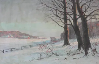 Winter scene.