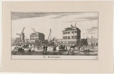 Winter Scene in the Blockhouses in Amsterdam