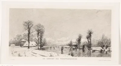 Wintergezicht bij Vrouwenakker