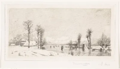 Wintergezicht bij Vrouwenakker