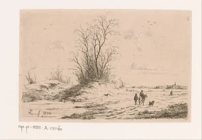Wintergezicht op de heide bij Kapellen