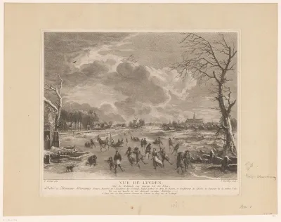 Wintergezicht op Leiden