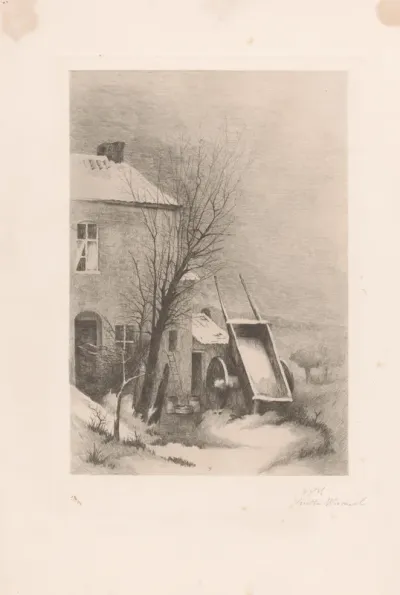 Winterlandschap bij Nimy