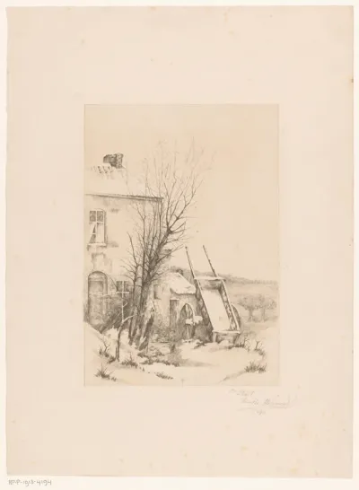 Winterlandschap in Nimy