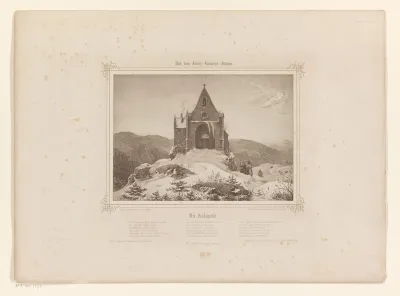Winterlandschap met kapel