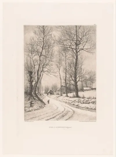 Winterlandschap nabij Oudergem