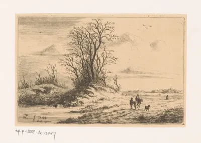 Winterlandschap op de heide bij Kapellen