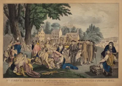 Wm. Penn's Treaty with the Indians When He Founded the Province of Pennsa. 1661: The Only Treaty That Never Was Broken