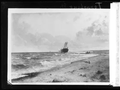 Woldemar Toppelius: "Haaksirikkopaikalla" vuodelta 1894