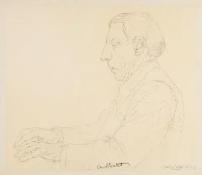 Wolff, Sophie: Porträt Alfred Cortot