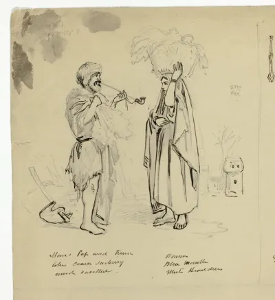 Woman and Beggar