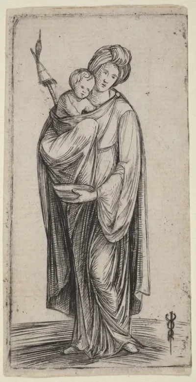 Woman and Child with Distaff