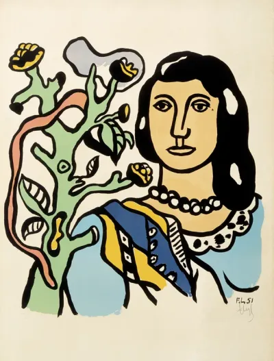 Woman and Flower
