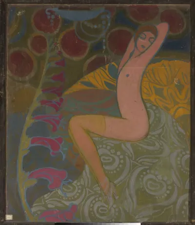 Woman and flowers