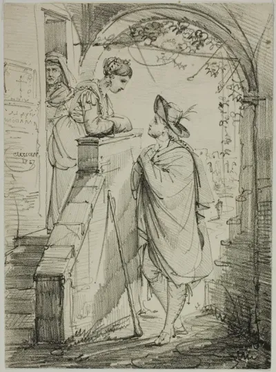 Woman and Man Conversing