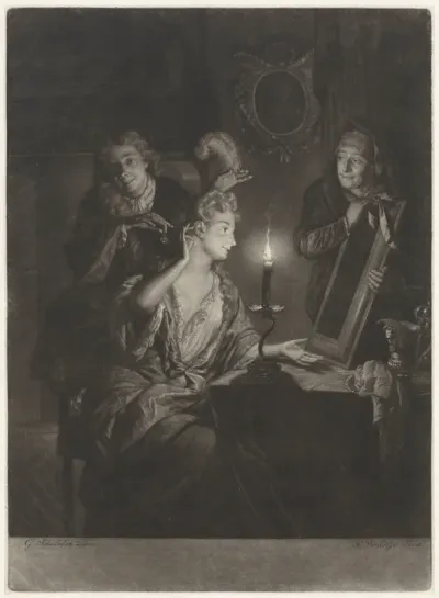 Woman at her Toilet