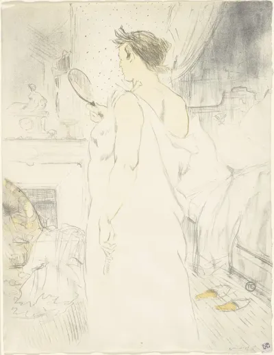 Woman at the Mirror—Mirror in Hand, plate six from Elles