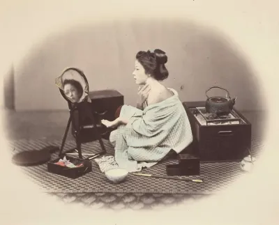 Woman at Toilette