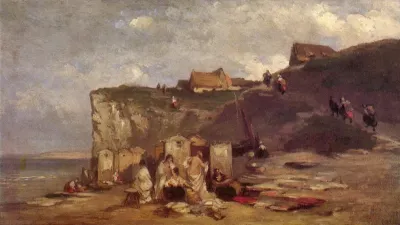 Woman bath in Dieppe III