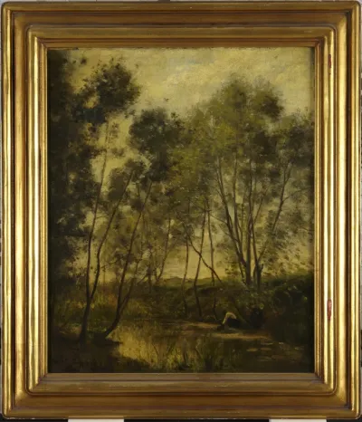 Woman by a Stream