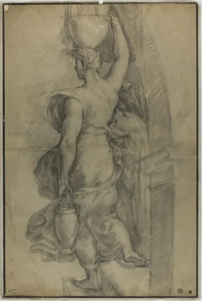 Woman Carrying Water Jar