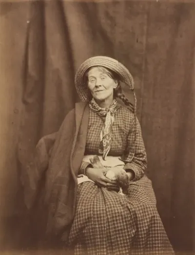 Woman Holding a Dead Bird, Surrey County Asylum