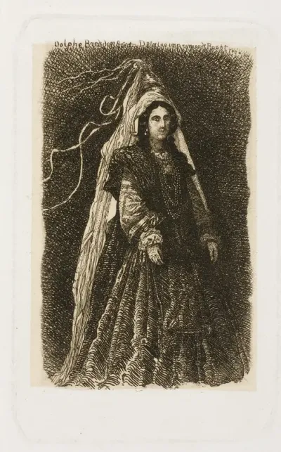 Woman in Fantastic Medieval Costume