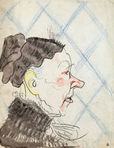 Woman in profile