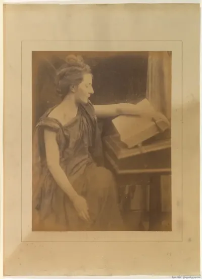 Woman in Robes Reading a Book