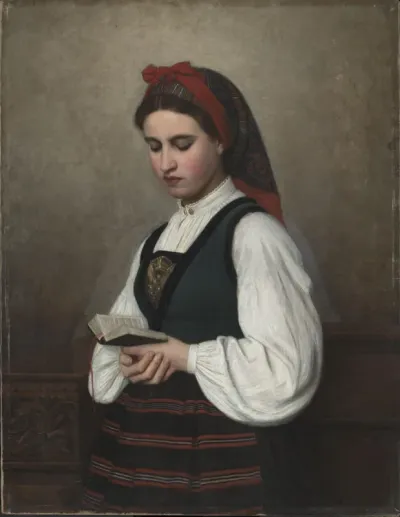 Woman in traditional Norwegian Costume