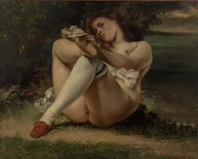 Woman in White Stockings