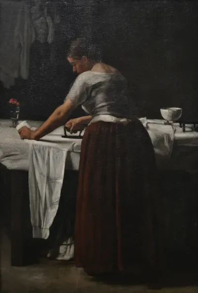 Woman Ironing