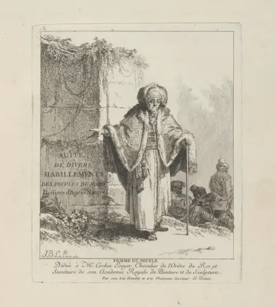 Woman of the People, plate one from Divers Habillements des Peuples du Nord