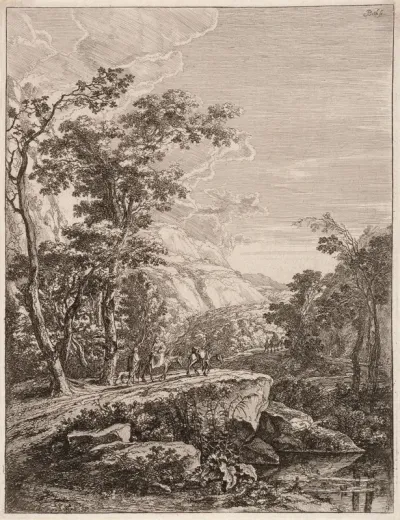 Woman on a Mule, from the series Italianate Landscapes