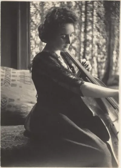 Woman Playing Cello