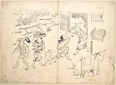 Woman Pursuing Sparrow