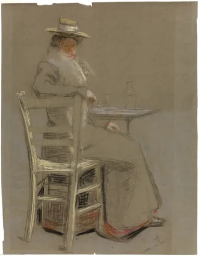 Woman Seated at a Table